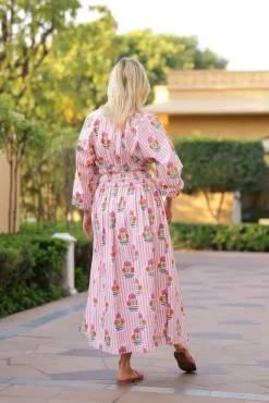 Newport Skirt in Pink & Orange Flower