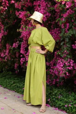 Newport Top in Sweet Lime