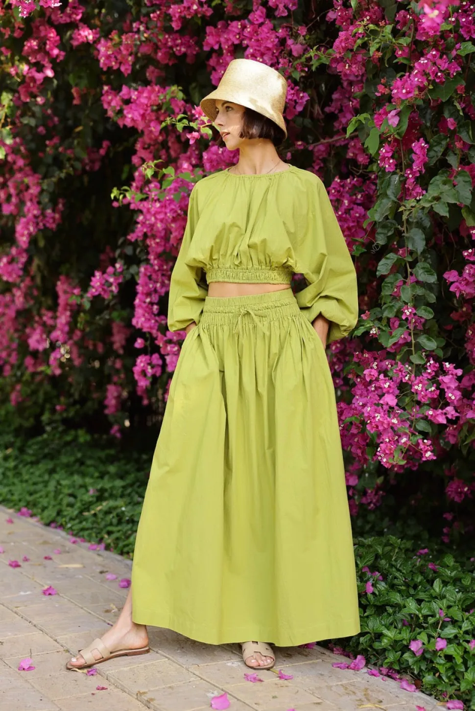 Newport Top in Sweet Lime