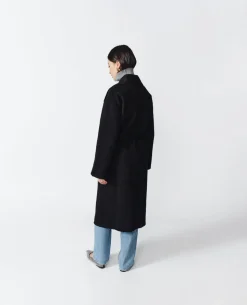 Nicola Cashmere Coat in Black