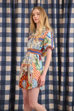 Nicole Dress in Sundance Tile