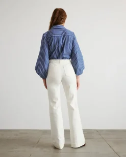 Nicole Pant in Chalk