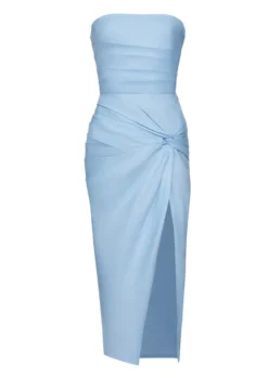 Nikki Cotton Draped Dress