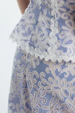 Nina Maxi Skirt in Blue