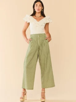 Nina Pant in Meadow Stripe