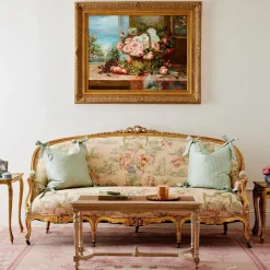 Noelle Bow Pillow in Wintergreen