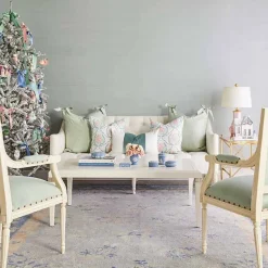 Noelle Bow Pillow in Wintergreen