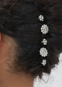 Nora Bobby Pin Set in Crystal
