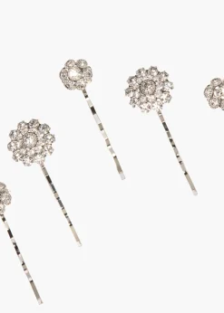 Nora Bobby Pin Set in Crystal