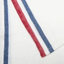 Normandy Tea Towels in Red, White, & Blue Stripes, Set of 2
