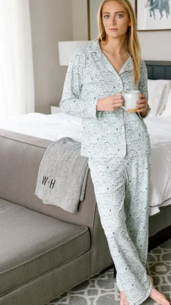 North Pole Christmas Women's Button Front Pajama Set