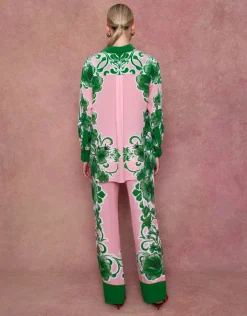 Nova Crepe Shirt in Antigua Green