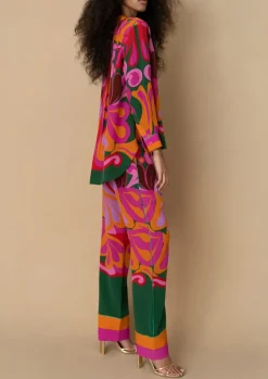 Nova Crepe Shirt in Seventies Orange