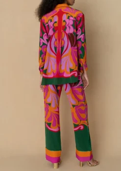 Nova Crepe Shirt in Seventies Orange