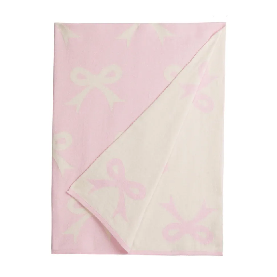 Nursery Blanket in Pink Bow