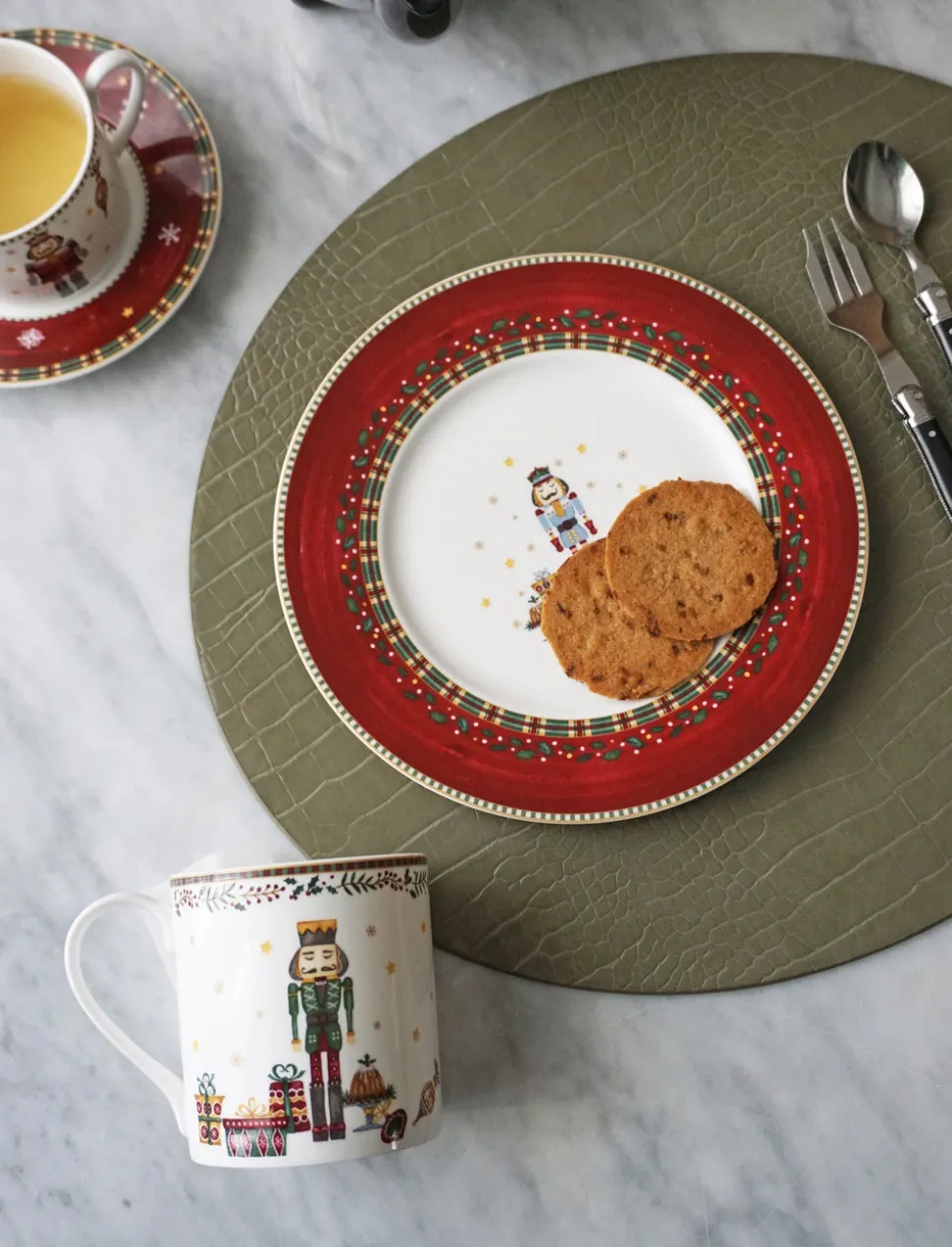 Nutcracker Salad / Dessert Plate, Set of 4