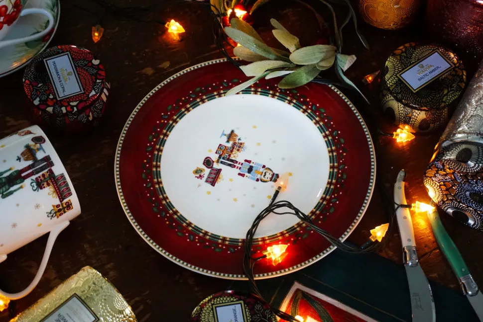 Nutcracker Salad / Dessert Plate, Set of 4