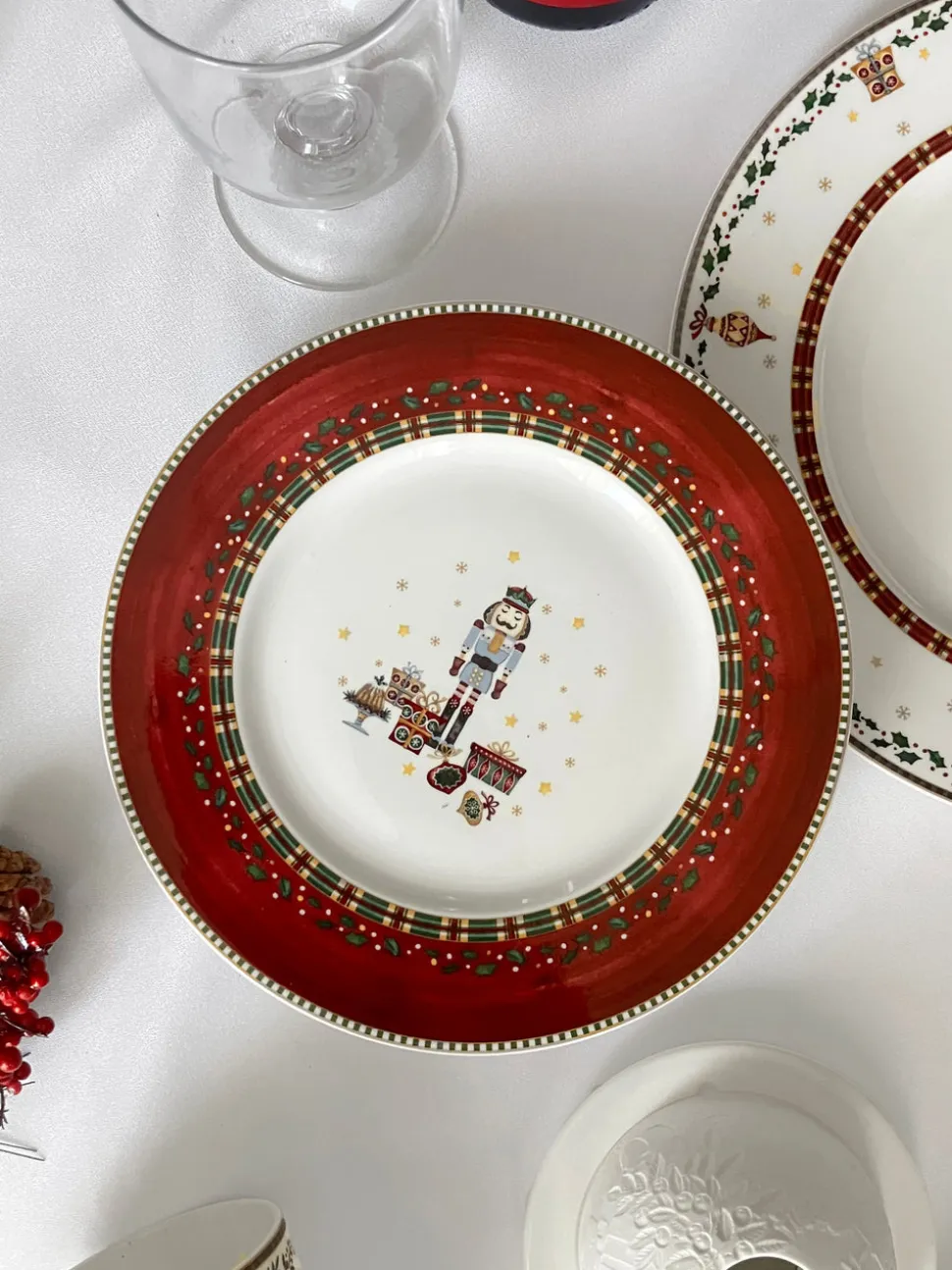 Nutcracker Salad / Dessert Plate, Set of 4