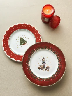 Nutcracker Salad / Dessert Plate, Set of 4
