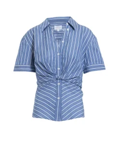 Oakley Stripe Top in French Blue & White Multi