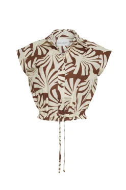 Octavia Top in Catalina Khaki