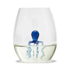 Octopus Icon Stemless Wine Glass