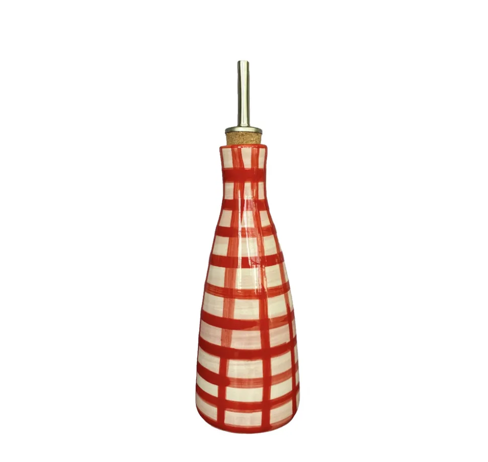 Oily Baby Oil Dispenser in Nude & Poppy Red