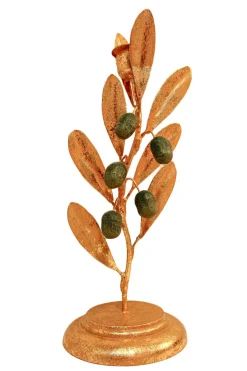 Olive Candle Holder in Gold
