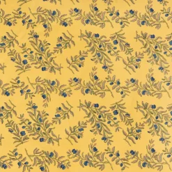 Olive Tree Tablecloth in Khaki & Blue