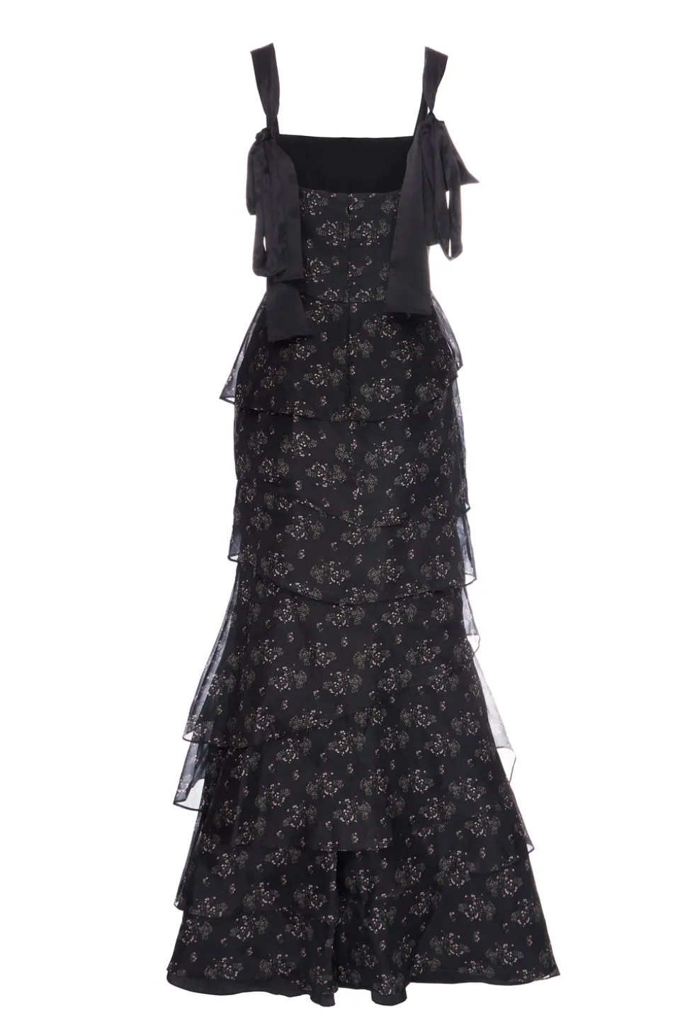 Olivia Dress in Black Flora