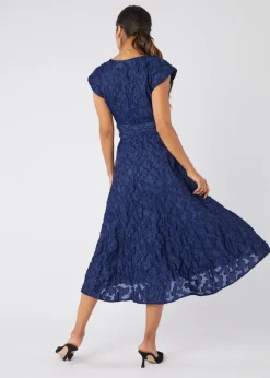 Olivia Dress in Navy Organza