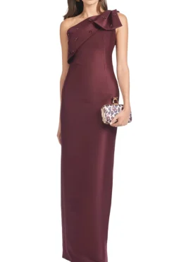 Olivia Gown in Malbec