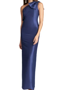 Olivia Gown in Washed Indigo