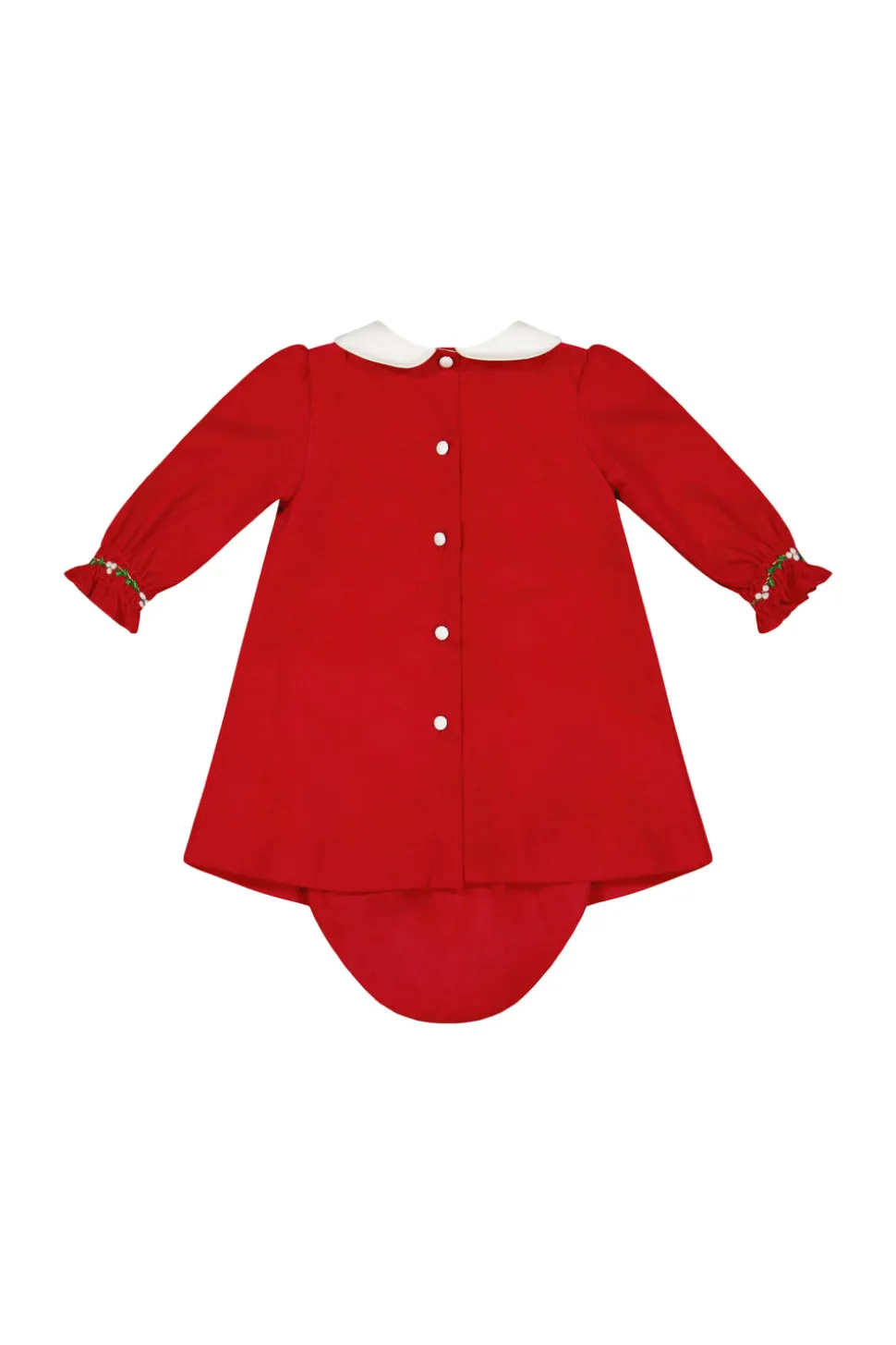 Olympe Red Smocked Baby Set