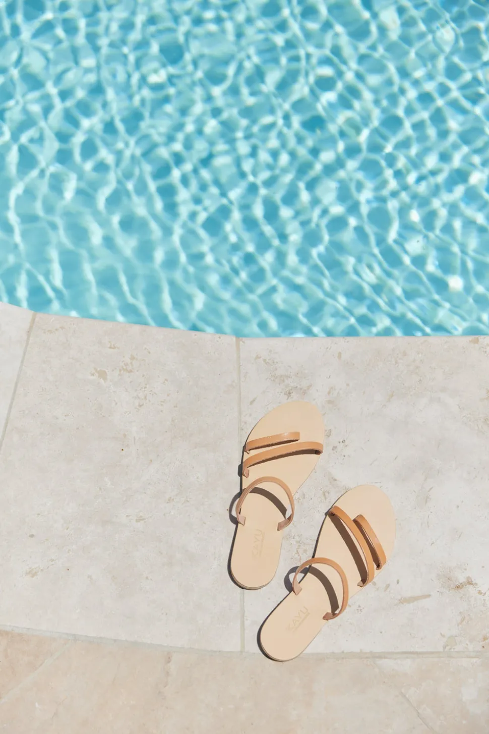 Olympia Vegetable Tanned Leather Sandal in Natural