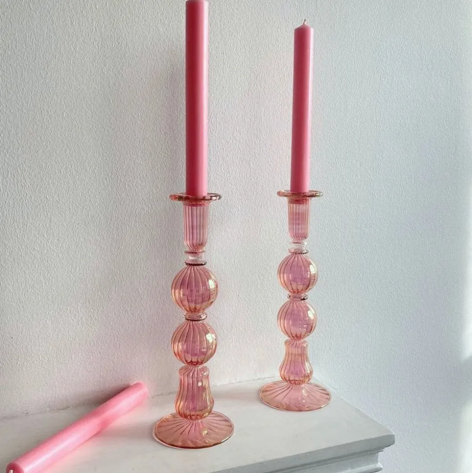 Ombo Glass Candlestick