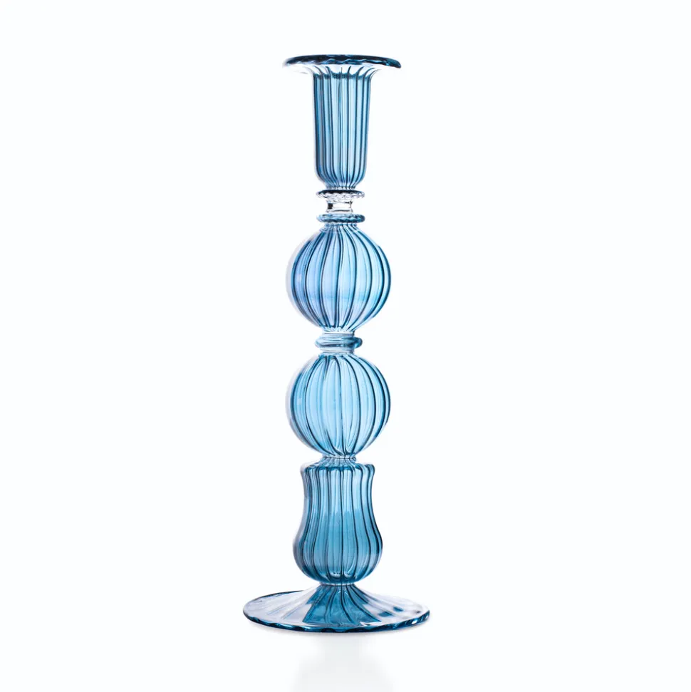 Ombo Glass Candlestick