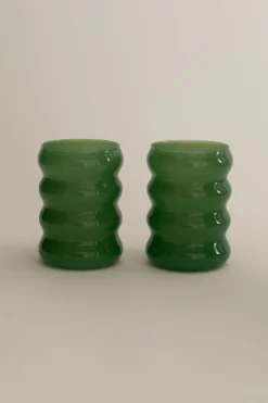 Opaque Ripple Cup, Set of 2