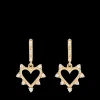 Open Heart Earrings