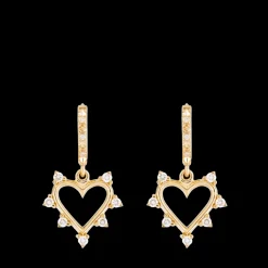 Open Heart Earrings