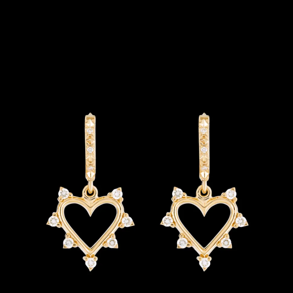 Open Heart Earrings