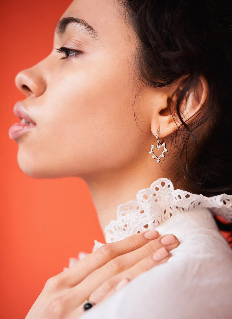 Open Heart Earrings