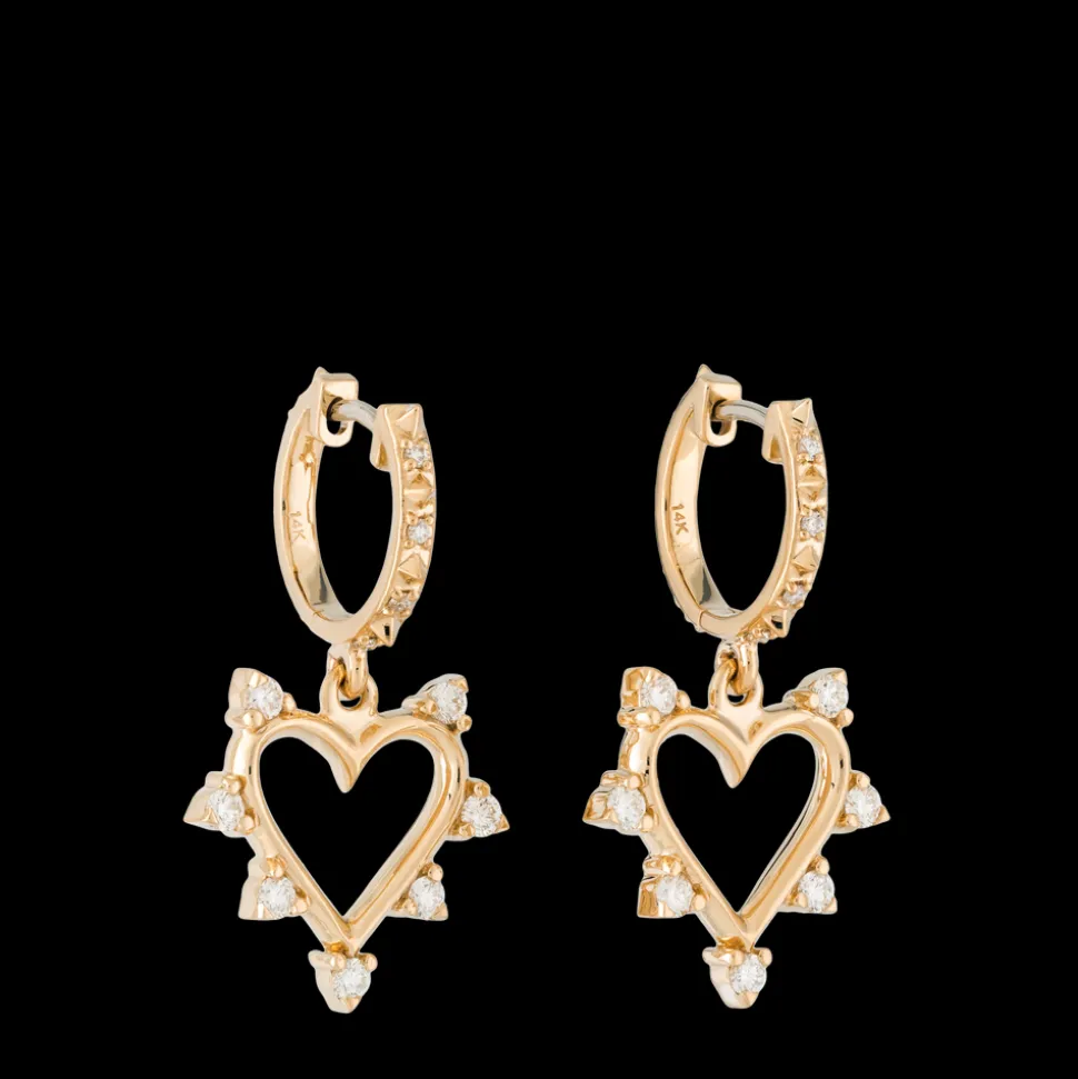Open Heart Earrings