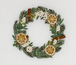 Orange Slice Wreath Tissue Box Cover