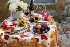 Orchard Pear Napkins in Burgundy, Set of 6