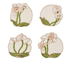 Orchid Coasters in Multi, Set of 4 in a Gift Bag
