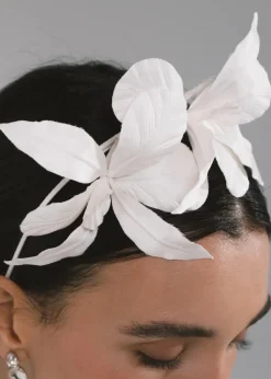 Orchid Vine Headband in Cream