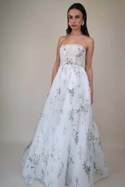 Organza Printed Circle Overskirt