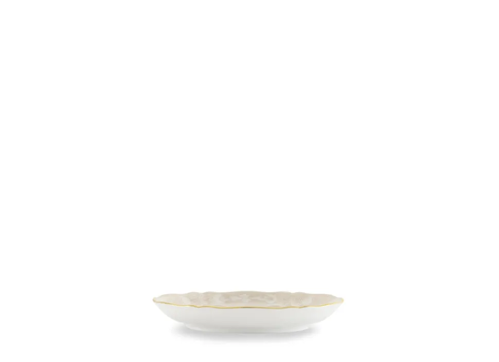 Oriente Italiano Antico Doccia Tea Saucer in Meringa
