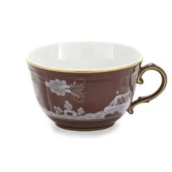 Oriente Italiano Antico Doccia Tea Cup in Castagna